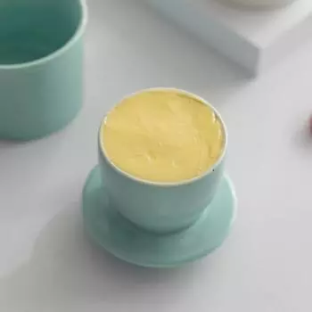 Французская керамическая банка для масла с герметичной крышкой, однотонный дизайн, прочная циан