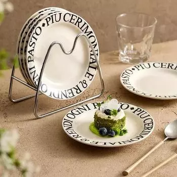 Французская керамическая тарелка для вертела из костей, для домашнего хозяйства, обеденного стола, для мусора, для костей, тарелка размером 6 дюймов, маленькая тарелка, тарелка для торта, десерта. 6 Inches