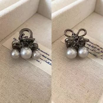Французская Легкая Роскошь Новые Мини Заколки для Волос с Искусственным Жемчугом для Женщин Темпераментные Универсальные Зажимы с Бахромой Модные Премиальные Аксессуары