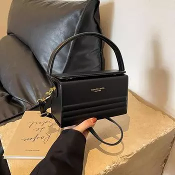 Французская легкая роскошная ПУ маленькая квадратная сумка модный дизайн Sense Letter Print Box сумка через плечо женская новая портативная сумка для поездок на работу Mini(Max Length<20cm)