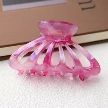 Французская мода Ацетатный зажим-краб для волос Розовый Заколки-крабы для волос для девочек и женщин Средний размер Аксессуары для волос
