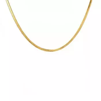 Французская нежная многослойная цепочка из нержавеющей стали с плоским змеиным плетением, золотая подвеска-конверт из титановой стали, комплект ювелирных изделий из ожерелья