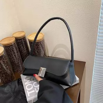 Французская нишевая цепочка подмышечная сумка женская 2024 новая летняя фактурная сумка-багет модная сумка-мессенджер через плечо прилив белый