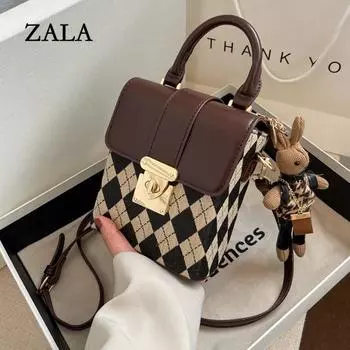 Французская нишевая дизайнерская сумка, весенняя новая женская сумка, популярная взрывная сумка-мессенджер, знаменитость в Интернете, портативная маленькая квадратная сумка