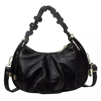 Французская нишевая плиссированная сумка для женщин, летняя новая модная сумка под мышками с модной текстурой, сумка через плечо для поездок на работу