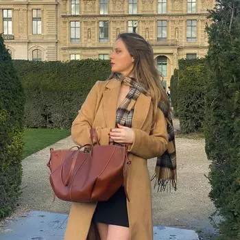 «Французская нишевая ручная сумка»: Женская сумка-вешалка Commuter Wing Bag из натуральной кожи, большой вместимости Small (42*25*8.5cm)