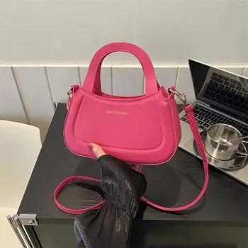 Французская нишевая сумка 2024 года, осень, новая мода, персонализированная простая сумка, простая модная трендовая сумка-мессенджер белый