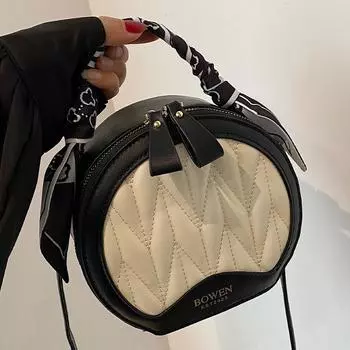 Французская нишевая сумка высокого класса для женщин, новая мода осень/зима, универсальная маленькая круглая сумка, популярная сумка через плечо