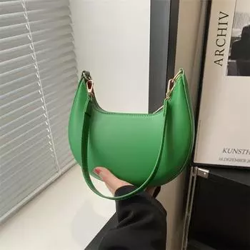 Французская нишевая сумка женская 2024 популярная текстура новая модная универсальная простая модная сумка через плечо сумка подмышкой чёрный