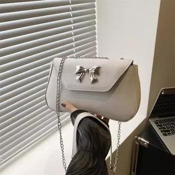 Французская нишевая сумка женская летняя 2024 года, новая простая модная сумка через плечо, модная повседневная сумка-мессенджер, сумка для поездок на работу чёрный