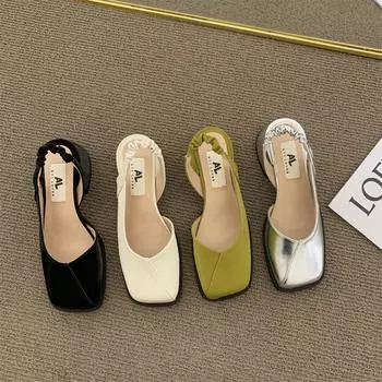Французская обувь Niche Baotou Mary Jane Single Shoe Fairy Shoes 2024 года, новая летняя повседневная обувь 35