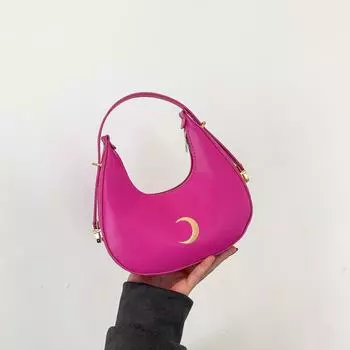 Французская однотонная вышивка, весенняя индивидуальность, простая тенденция, иностранный стиль, багет, одно плечо, подмышечная сумка для женщин розы красного