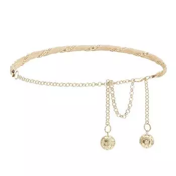 Французская подвеска-лиса, металлическая поясная цепочка в маленьком ароматном стиле, многотонкий ремень, женский ремень для платья.