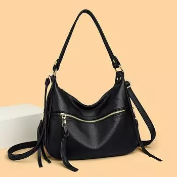 Французская популярная универсальная маленькая сумка для женщин, новая мода, однотонный простой рюкзак большой емкости через плечо