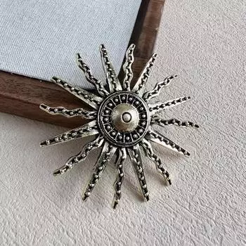 Французская ретро-брошь-подсолнух, элегантная модная персонализированная металлическая брошь, булавка для блейзера, аксессуары Anti-Light