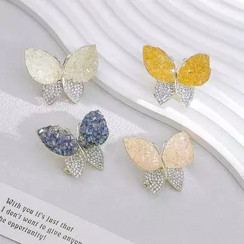 Французская ретро-брошь с бриллиантами и цирконием, женская, нишевая, чувственная, темпераментная, легкая, роскошная, универсальная, анти-светлая, фиксированная, корсажная