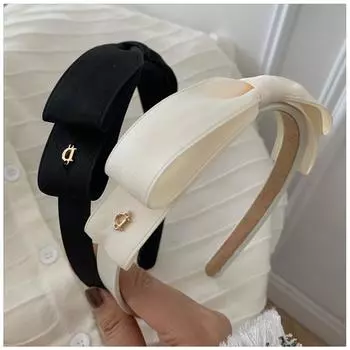 Французская ретро-лента-бантик на голову - стиль буквы D