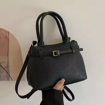 Французская ретро-сумка женская Niche Mini Soft Leather Portable Shoulder Messenger Bag Small Bag красный