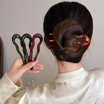 Французская шпилька для густых тонких волос U-образная французская заколка для волос шиньоны шпильки для укладки аксессуары D