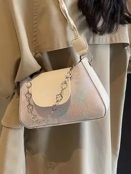 Французская сумка Niche, женская новая высококачественная фактурная сумка через плечо, модная и универсальная сумка через подмышку для женщин зелёный