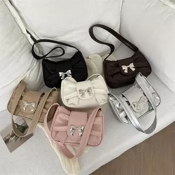 Французская сумка-подмышка Niche, женская новая модная сумка в корейском стиле, универсальная сумка через плечо, плиссированная сумка