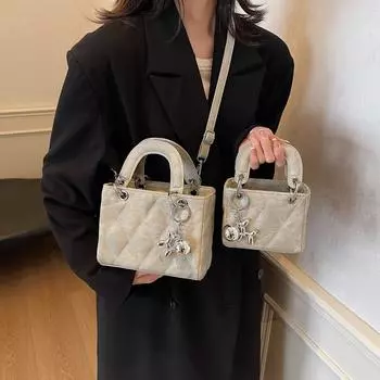 Французская сумка принцессы Дианы, женская сумка-мессенджер высокого класса в иностранном стиле, портативная сумка принцессы Дианы