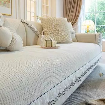 Французская юбка из синели, подушка для дивана, универсальная осенне-зимняя нескользящая подушка для сиденья на четыре сезона, полотенце 70X70