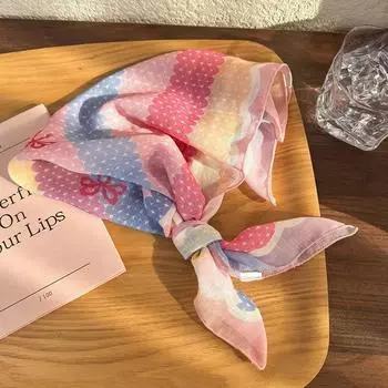 Французская винтажная повязка на голову в цветочную клетку, тонкая, универсальная, элегантная, для улицы, подходит для аксессуаров для волос для девочки