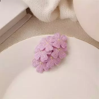 Французская винтажная заколка для волос с цветком, заколка с бахромой, милый аксессуар для волос, заколка с бахромой, уникальный дизайн, цветочные заколки для волос для девочек