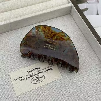 Французская винтажная заколка для волос в виде полукруглой дуги 7,7 см, простая, нежная, ацетатная заколка-акула, аксессуары для волос для женщин, девушек Hair Claws