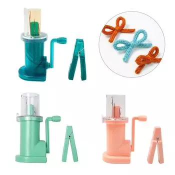 Французская вязальная машина Шнуровязальная машина Вязальная мельница Ручная вязальная машина Инструмент для плетения браслетов светло-зеленый