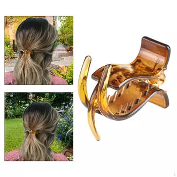 Французская заколка для волос/конский хвост/Повседневная/модная/противоскользящая ручка, прочный инструмент для плетения челюстей чёрный