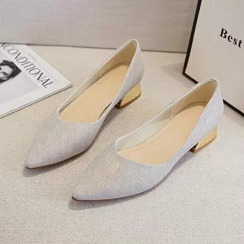 Французские каблуки женские кожаные туфли-лодочки на шпильке с острым носком из мягкой кожи офисные туфли для работы и вечеринок 33 светло-синий