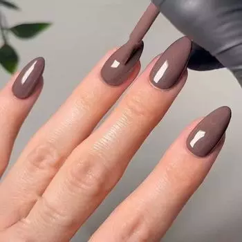 Французские накладные ниалы, короткие миндалевидные ногти, маникюр, женские кончики ногтей