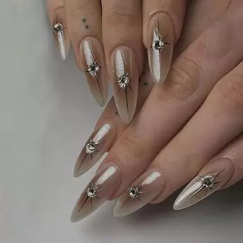 Французские накладные ногти Цветы Красочные Любовь Сердце Типсы Маникюр Пресс на ногтях DIY W1593