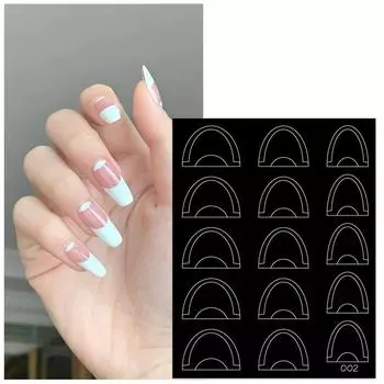 Французские наклейки для ногтей, полые украшения, стереоскопические самоклеящиеся аксессуары для ногтей, аксессуары для самостоятельного изготовления, любители нейл-арта 4