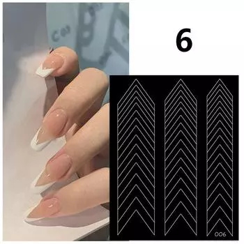 Французские наклейки для ногтей, полые украшения, стереоскопические самоклеящиеся аксессуары для ногтей, аксессуары для самостоятельного изготовления, любители нейл-арта