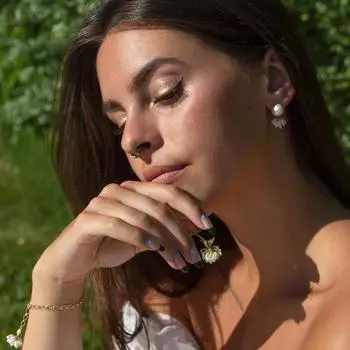 Французские ретро романтические изысканные барочные серьги-гвоздики из натурального жемчуга нишевый элитный темперамент универсальные пригородные серьги золотой