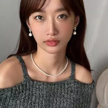 Французские ретро-серьги-гвоздики с жемчугом, женские изысканные нишевые высококачественные серебряные серьги-иглы, милые стильные новые серьги 925 silver needle