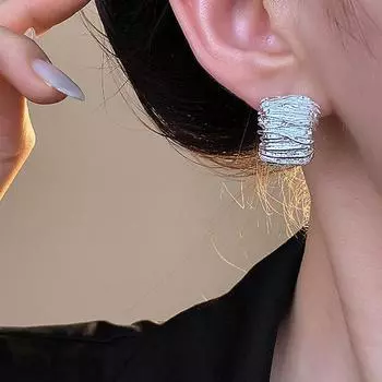 Французские серьги-гвоздики для женщин золотого цвета серебряные геометрические серьги дизайнерские украшения модные женские аксессуары подарки золотой