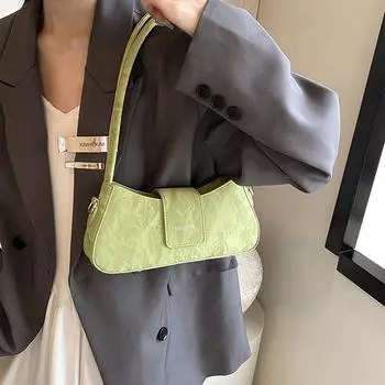 Французские сумки через плечо с одним плечом для женщин, новые популярные универсальные сумки через плечо с буквенным принтом, элегантные вечерние сумки, тренд