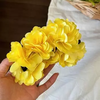 Французские заколки для волос с цветами, преувеличенные банановые зажимы для волос, шпильки для девочек, аксессуары для волос для конского хвоста, свадебное украшение, подарок янтарь