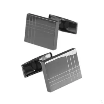 Французские запонки прямоугольные из латуни для деловой свадьбы