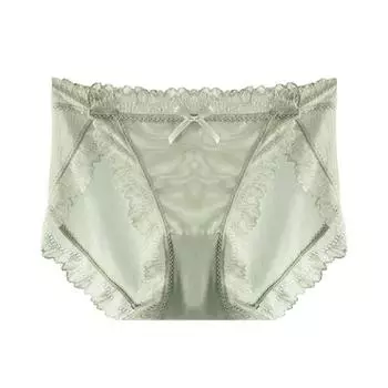 Французские женские кружевные трусики, сексуальное нижнее белье с заниженной талией, сетка для увеличения бедер, прозрачное, открытое, удобное, дышащее нижнее белье для девочек One Size