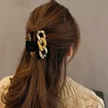 Французский элегантный акриловый женский сетчатый красный коготь для волос краб заколка для волос головной убор