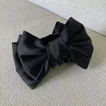 Французский бант заколка-краб для волос для женщин элегантная двойная большая атласная заколка для волос заколка-краб заколки-банты заколки-заколки аксессуары для волос
