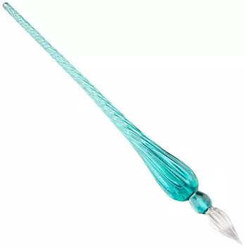 Французский бренд, основанный в Herbin Glass Pen Tsumugi Turquoise Включает в себя наждачную бумагу для регулировки пера HERBIN hb21433 [Традиционная 1670] [Ручная работа] бирюзовый