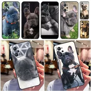 Французский бульдог собака мопс для Realme 10 8 9 Pro Plus 8i 9i GT Neo 3T 2 3 Master C11 C25 C30 C31 C35 C21Y C25Y чехол Realme 10 Pro Plus