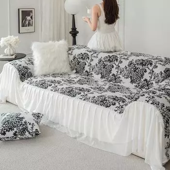 Французский чехол для дивана, синельное полотенце для дивана, высококачественное покрывало для дивана, полное покрытие, универсальное на четыре сезона 180-130