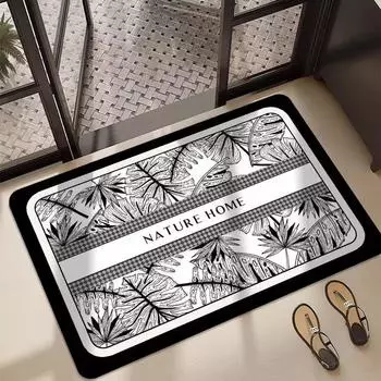 Французский коврик для ванной комнаты Diatom Mud Cushion, впитывающий нескользящий коврик для ног, коврик для двери в туалет и душ, ковер 40*60cm
